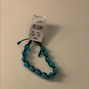 Express Blue Beaded Bracelet